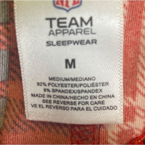 ATLANTA FALCONS  2pc Sleepwear Set red plaid pant / MENS M - Picture 8 of 8